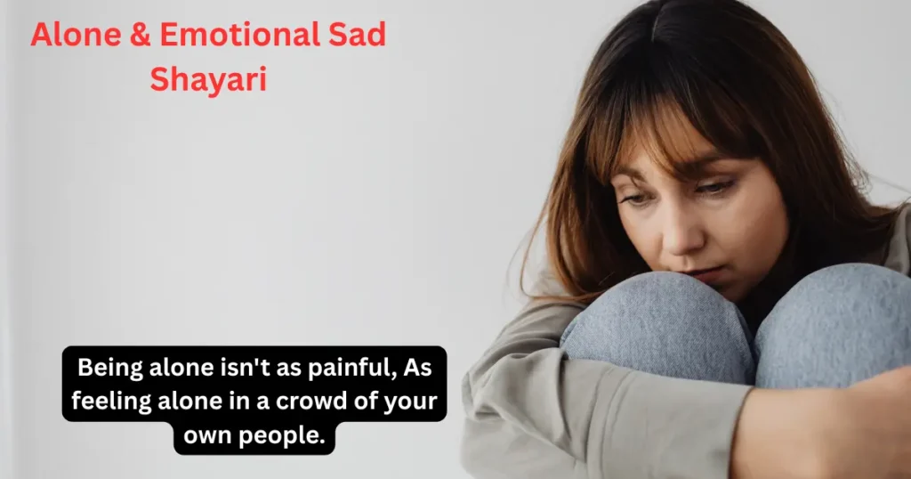 Alone & Emotional Sad Shayari in English